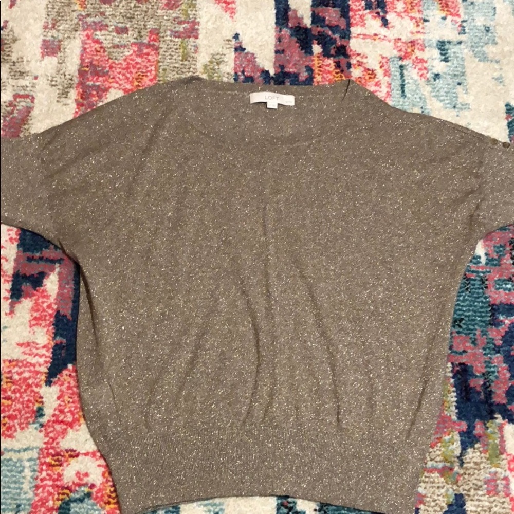 Gold Short Sleeve Sweater